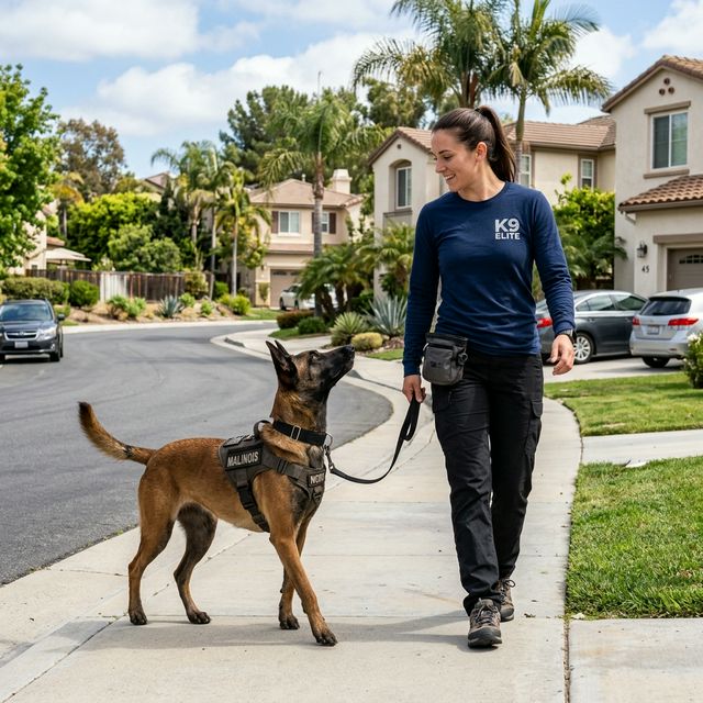 Belgian Malinois obedience training California