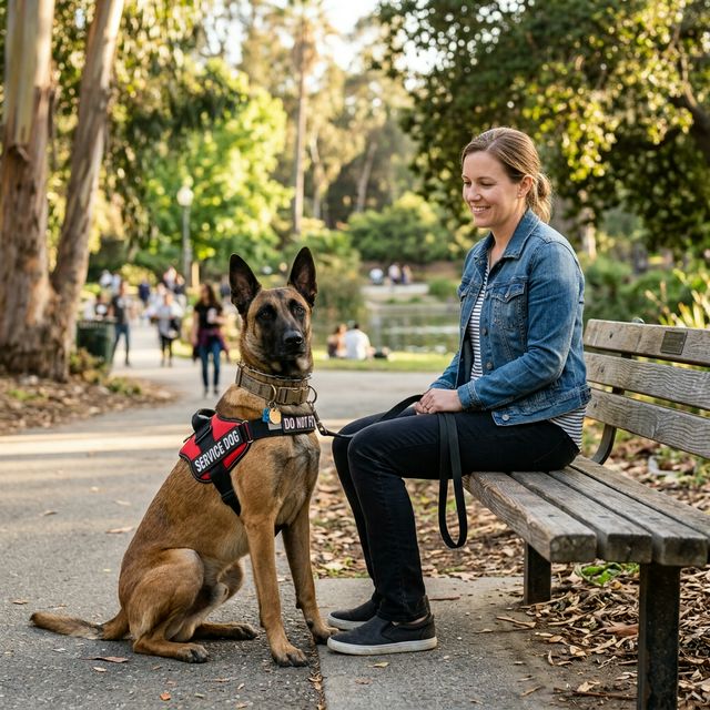 Belgian Malinois service dog training California